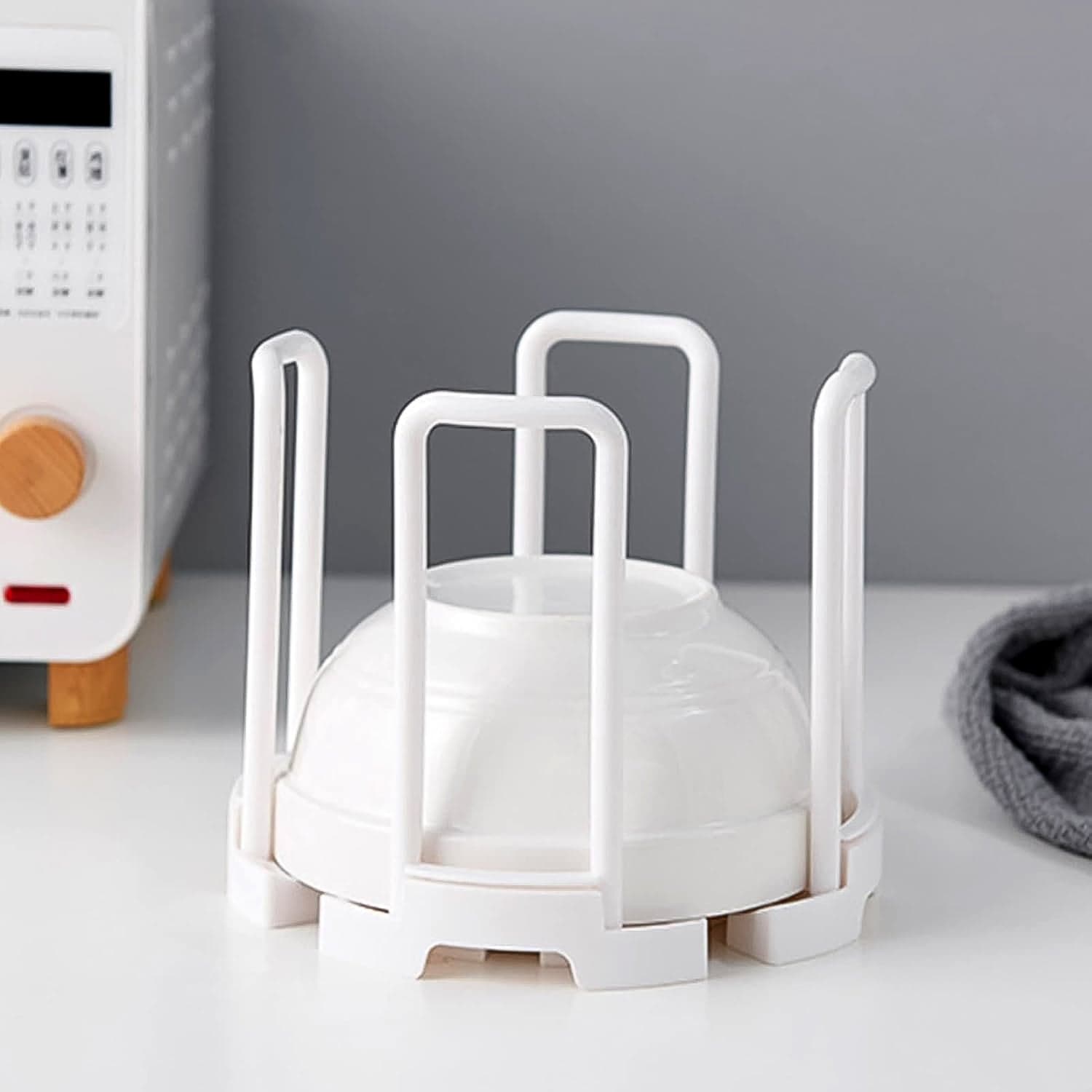 Plastic Bowl Holder Bowl Organizer Drain Rack (1 Pc) thumbnail 5