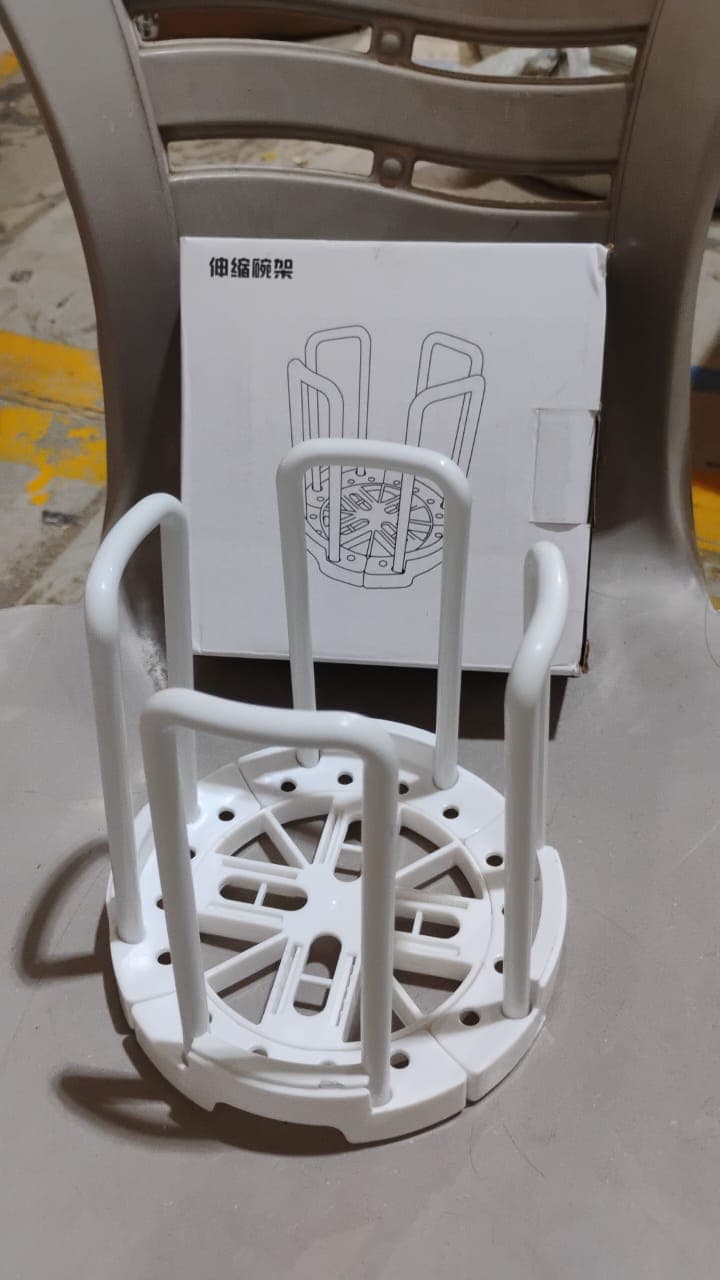 Plastic Bowl Holder Bowl Organizer Drain Rack (1 Pc) thumbnail 7