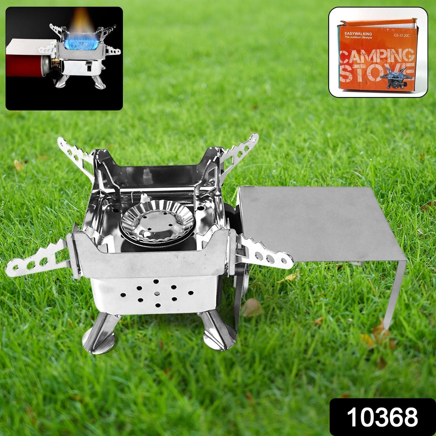 Mini Portable Square Camping Stove (1 Pc) thumbnail 2