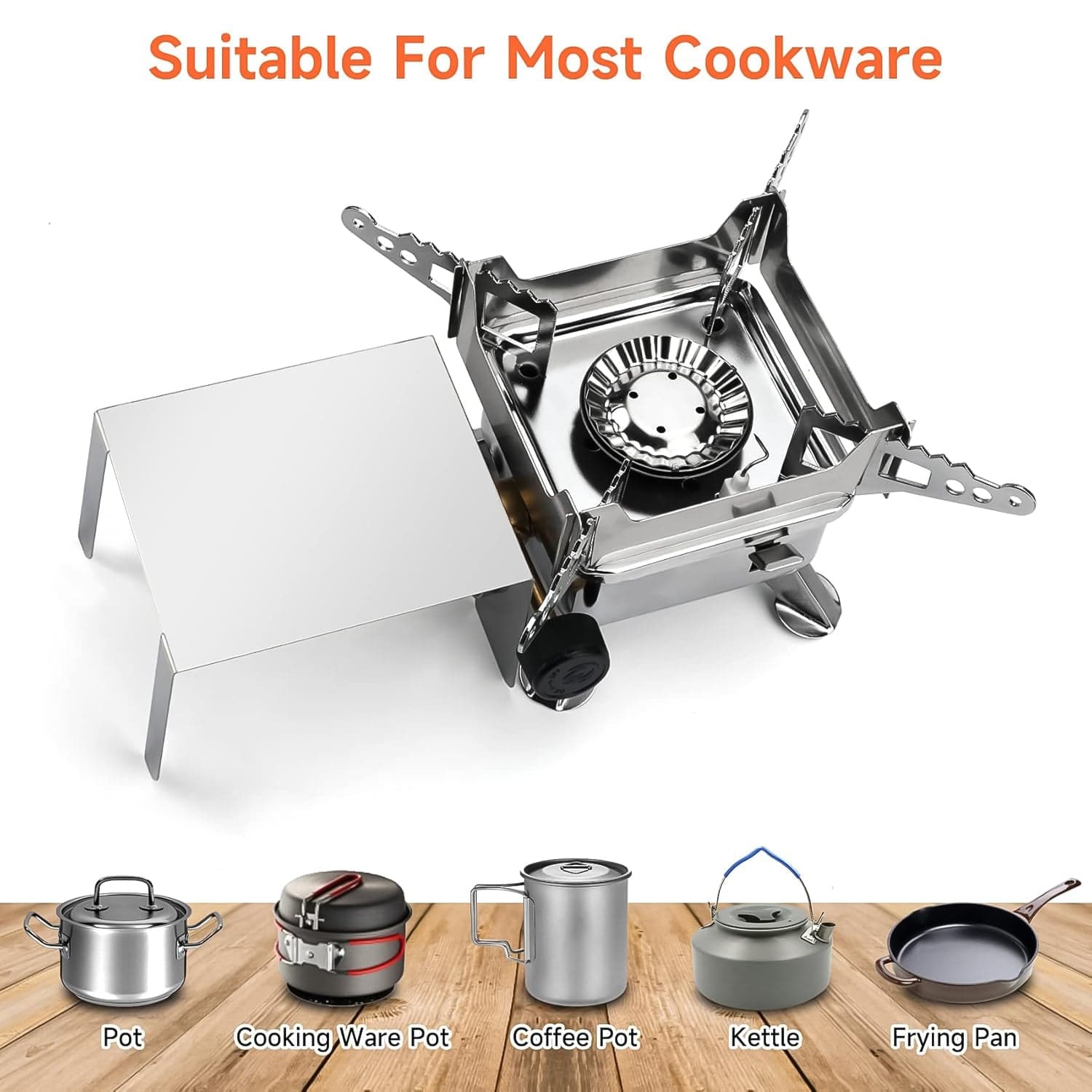 Mini Portable Square Camping Stove (1 Pc) thumbnail 5