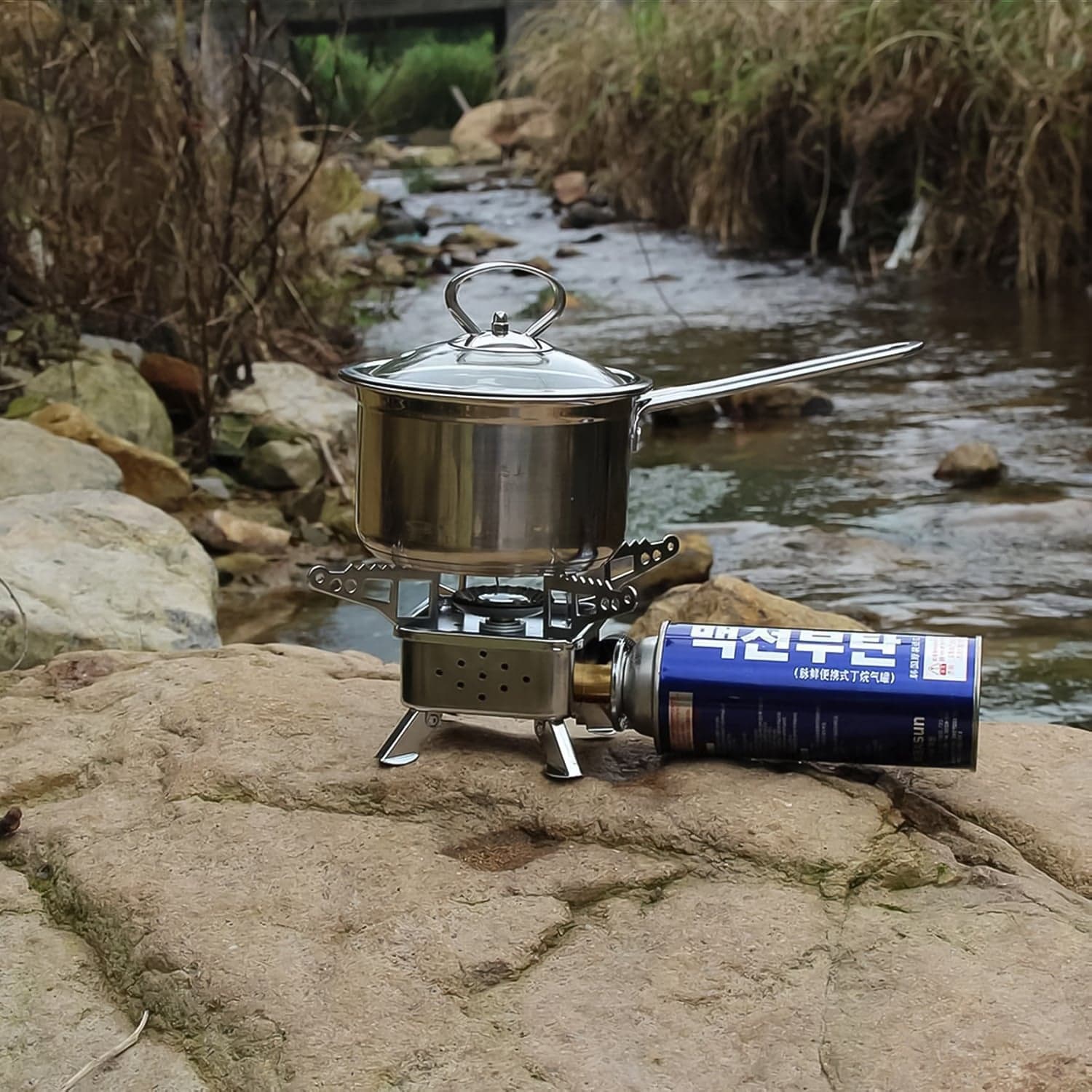 Mini Portable Square Camping Stove (1 Pc) thumbnail 8