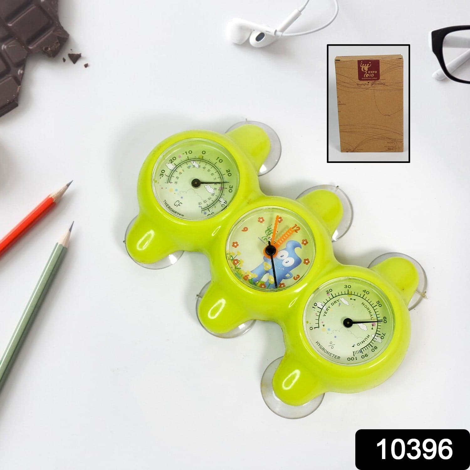 Plastic 3 in 1 Precision Desktop Clock (1 Pc) thumbnail 2
