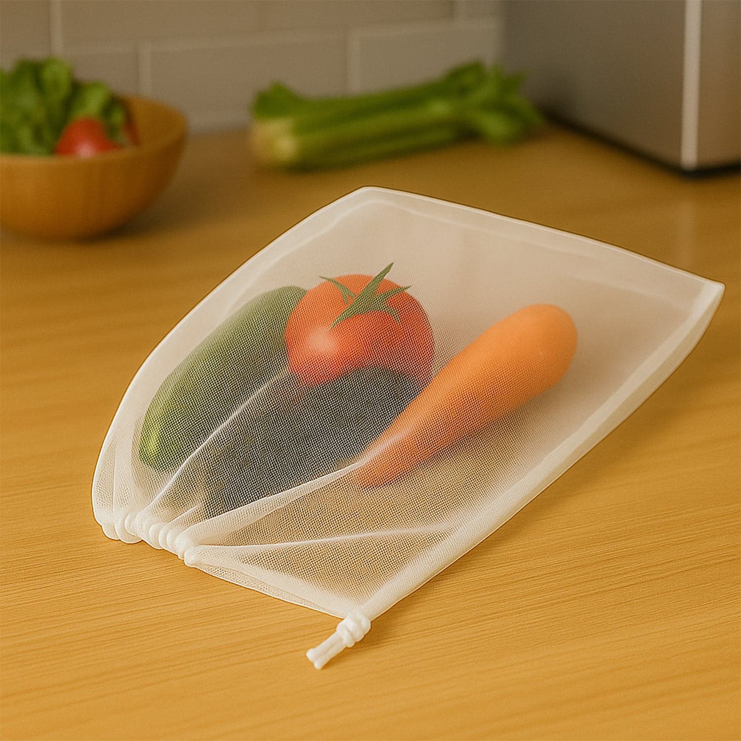Reusable Mesh Produce Bags 2 Pc thumbnail 3