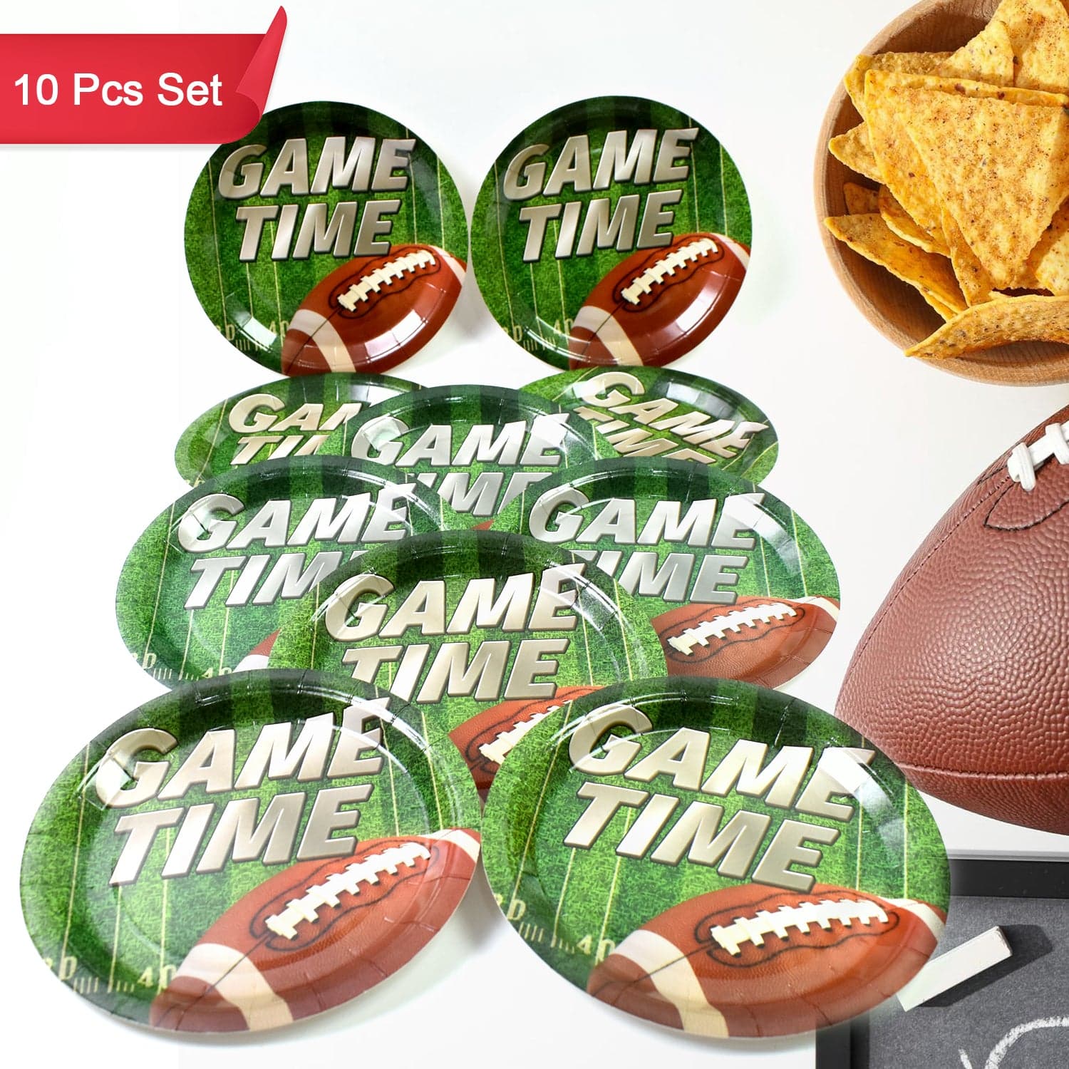 Round Plates Disposable Paper Plates Happy Birthday, Gift (10 Pcs Set / Mix Design) thumbnail 3