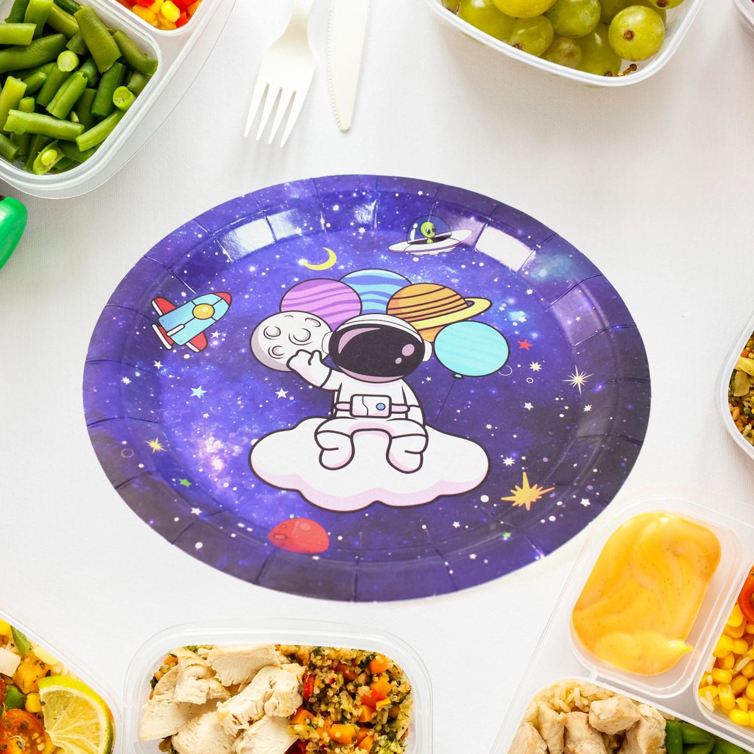 Round Plates Disposable Paper Plates Happy Birthday, Gift (10 Pcs Set / Mix Design) thumbnail 5