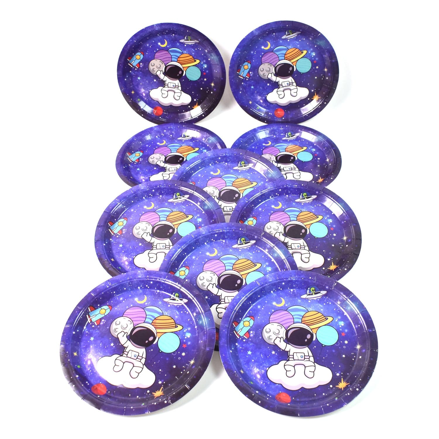 Round Plates Disposable Paper Plates Happy Birthday, Gift (10 Pcs Set / Mix Design) thumbnail 7