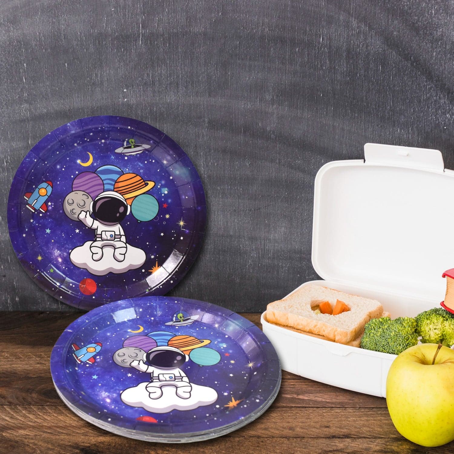 Round Plates Disposable Paper Plates Happy Birthday, Gift (10 Pcs Set / Mix Design) thumbnail 8