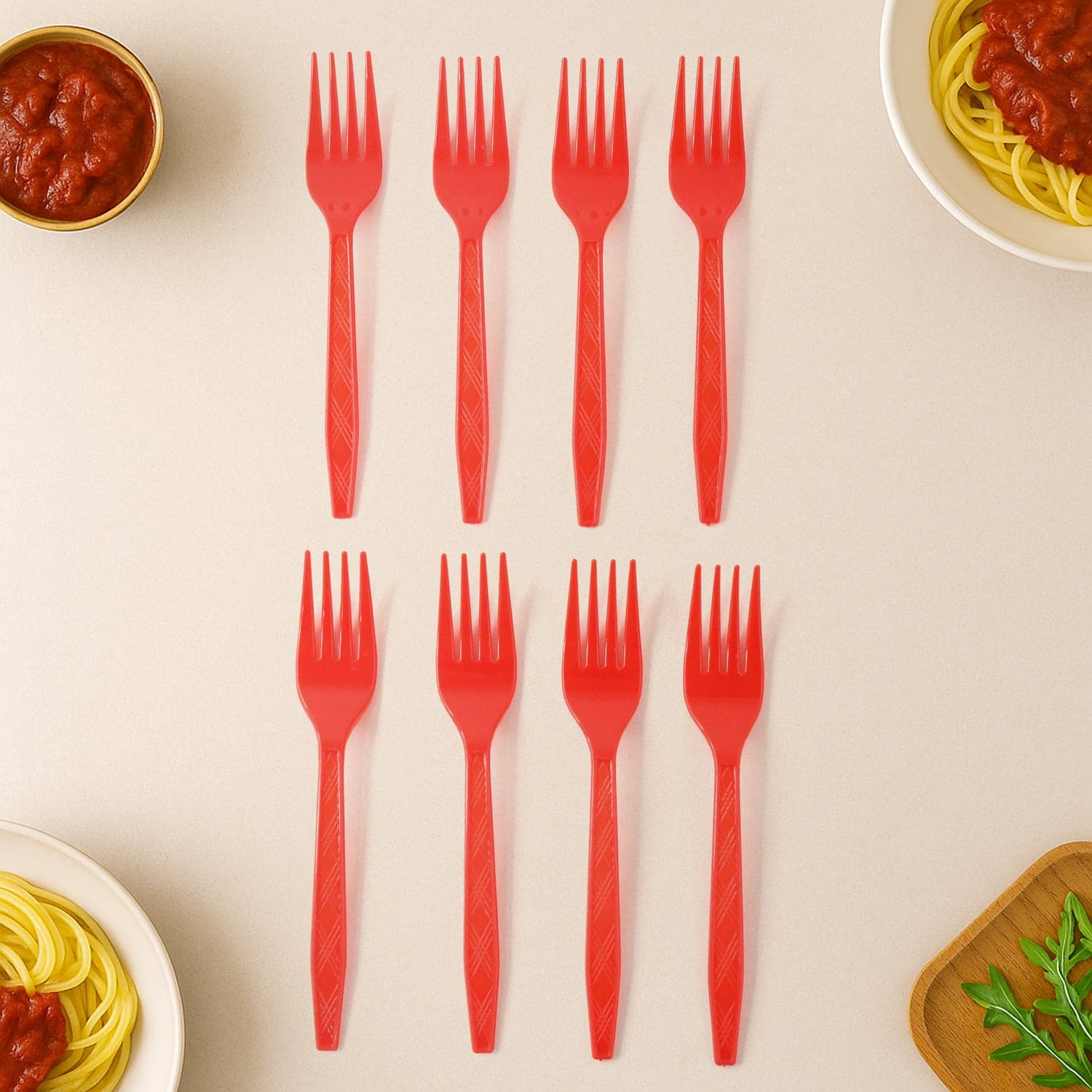 Premium Disposable Plastic Forks 1 Pc thumbnail 2