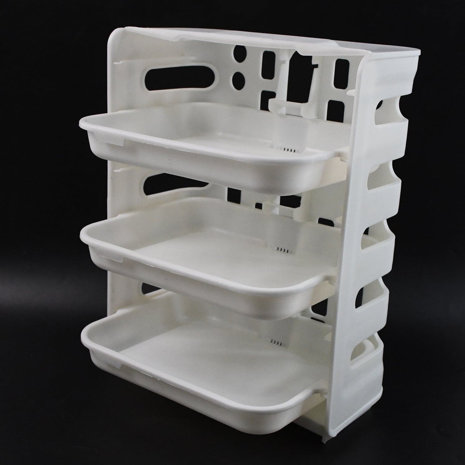 Plastic 3 Layer Wall-Mounted Food Organizer Rack (1 Set) thumbnail 5