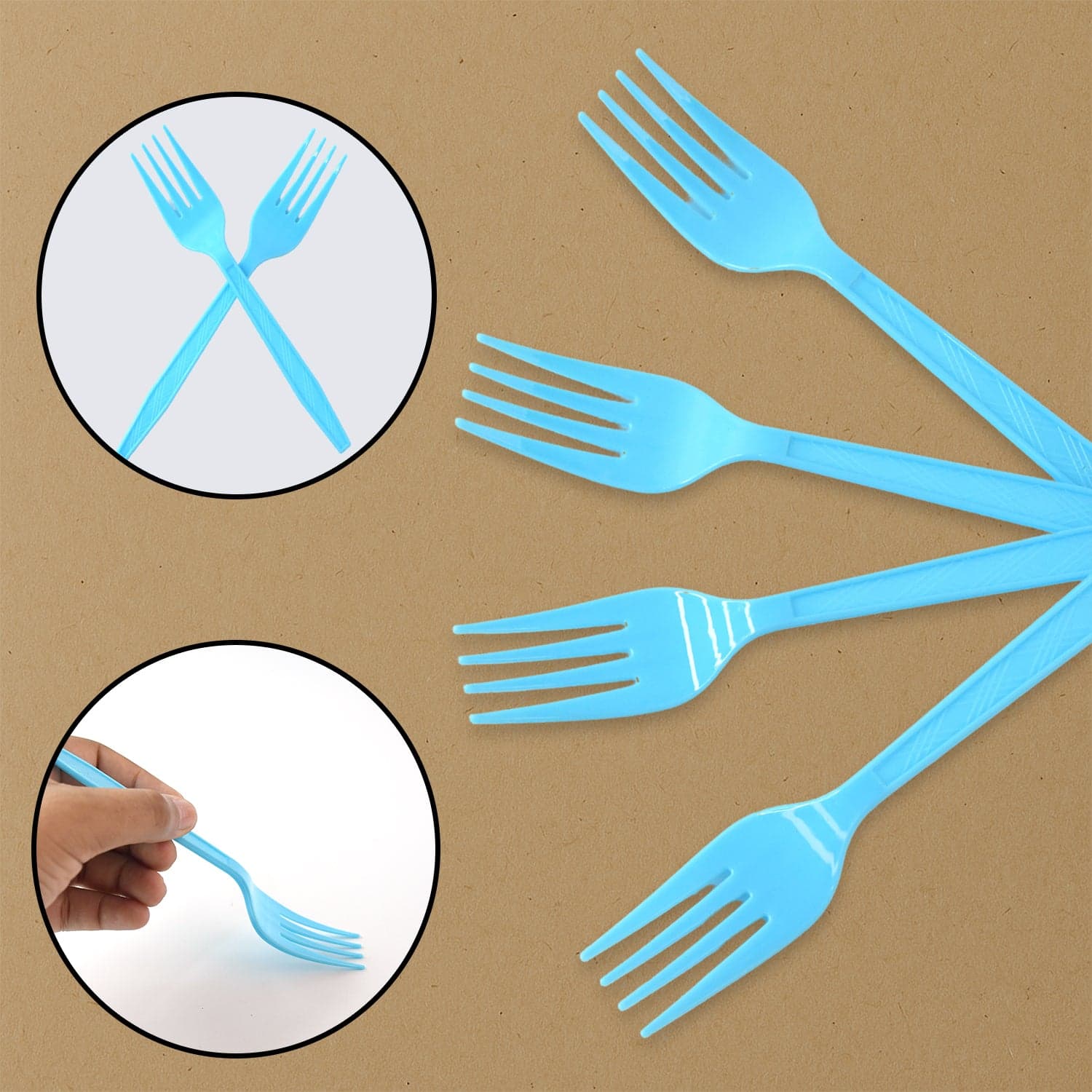 Reusable Food Grade Plastic Forks 24 Pc thumbnail 4