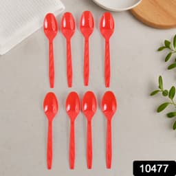 Reusable Home Dining Plastic Spoons 8 Pc