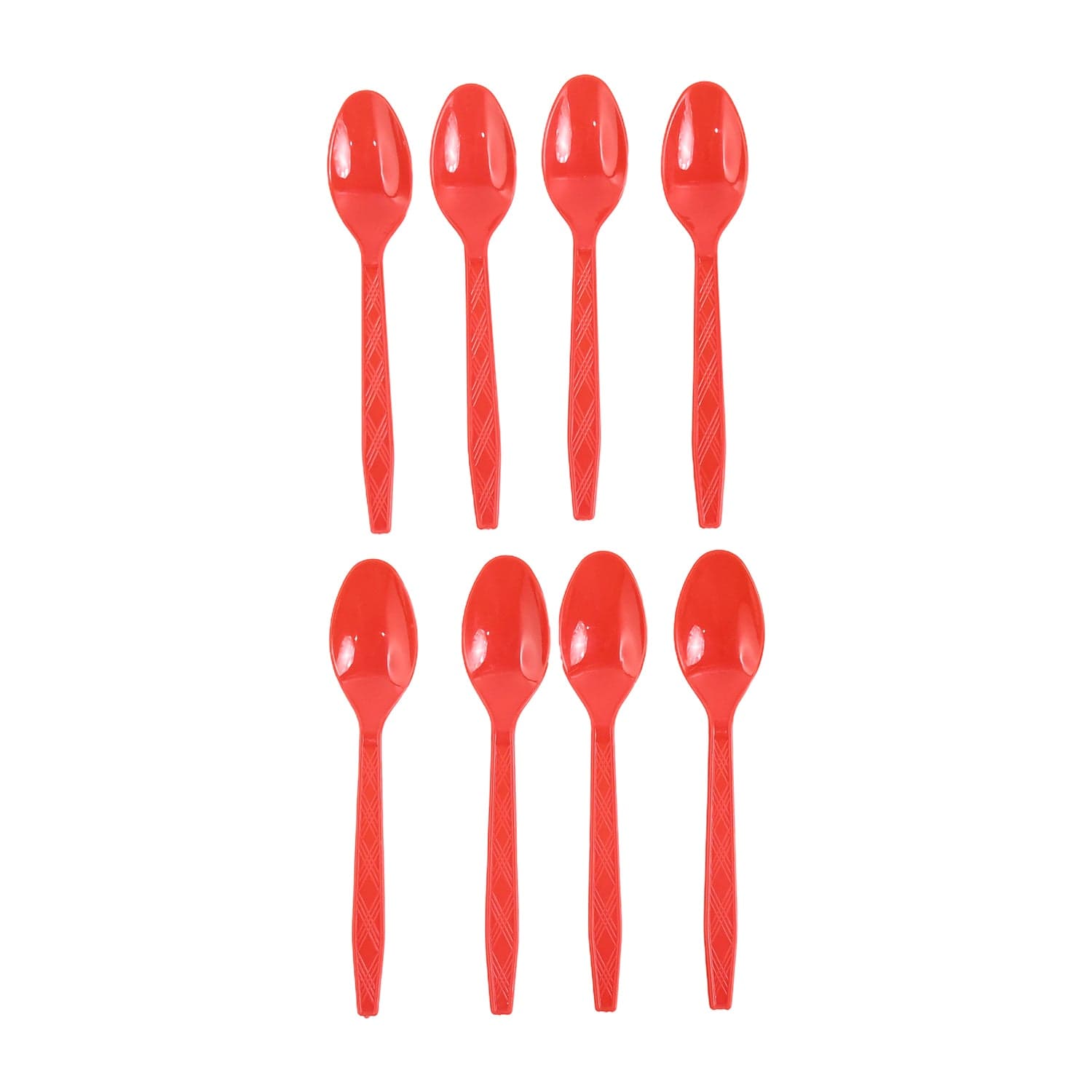 Reusable Home Dining Plastic Spoons 8 Pc thumbnail 5