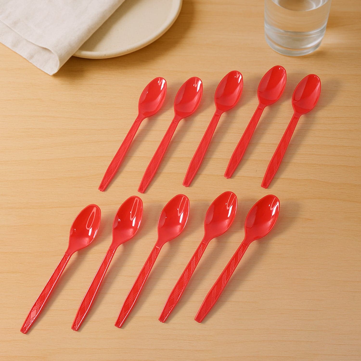 Reusable Food Grade Plastic Spoons 24 Pc thumbnail 2