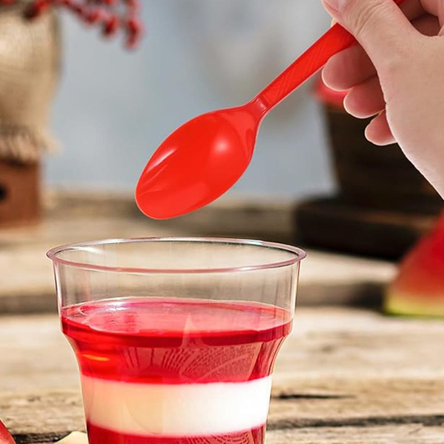 Reusable Food Grade Plastic Spoons 24 Pc thumbnail 5