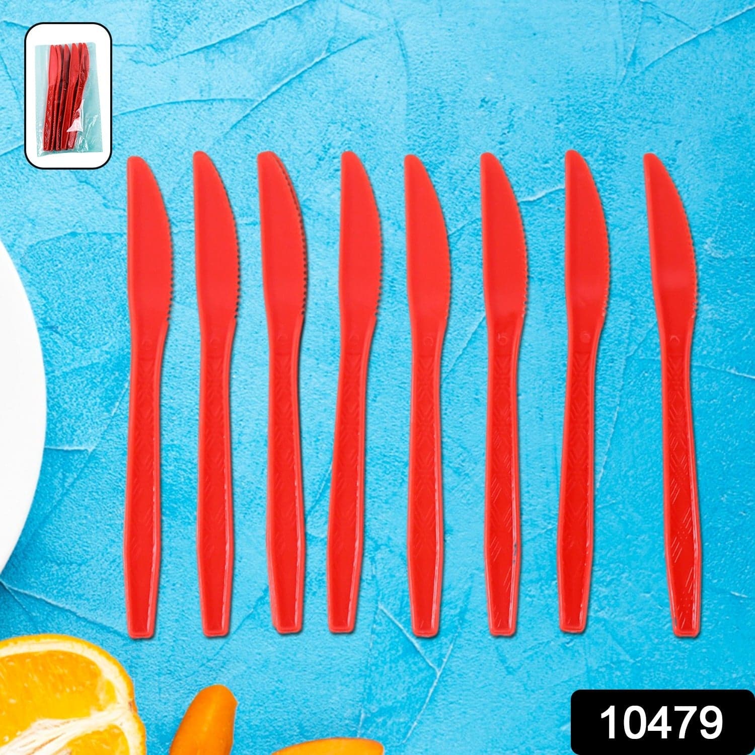 Durable Plastic Knives 8 Pc thumbnail 1