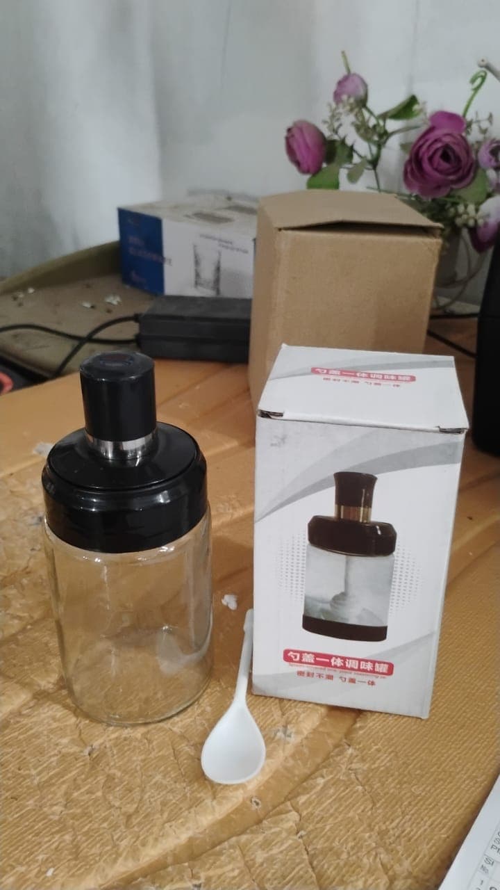 Glass Jar With Spoon 250Ml thumbnail 6