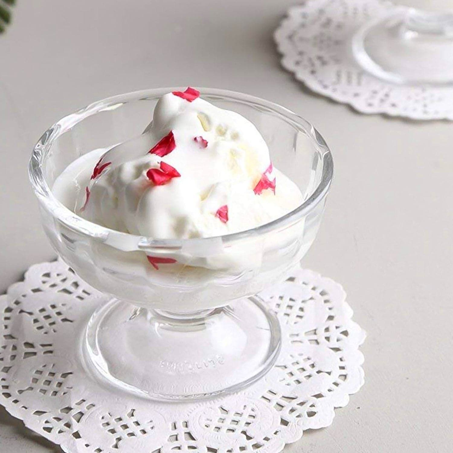 Premium Glass Ice Cream Dessert Bowl 6 Pc Set thumbnail 2