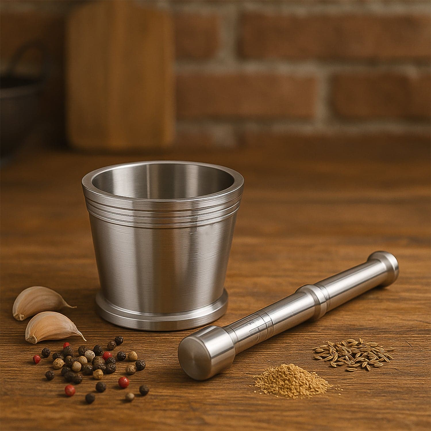 Ss Mortar N Pestle 2Pc thumbnail 2