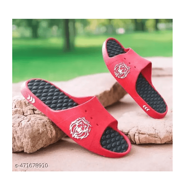 LIFEO BRAND NEW RED FLIP FLOPS, SLIPPER, SLIDER, FOR MEN & BOYS thumbnail 4
