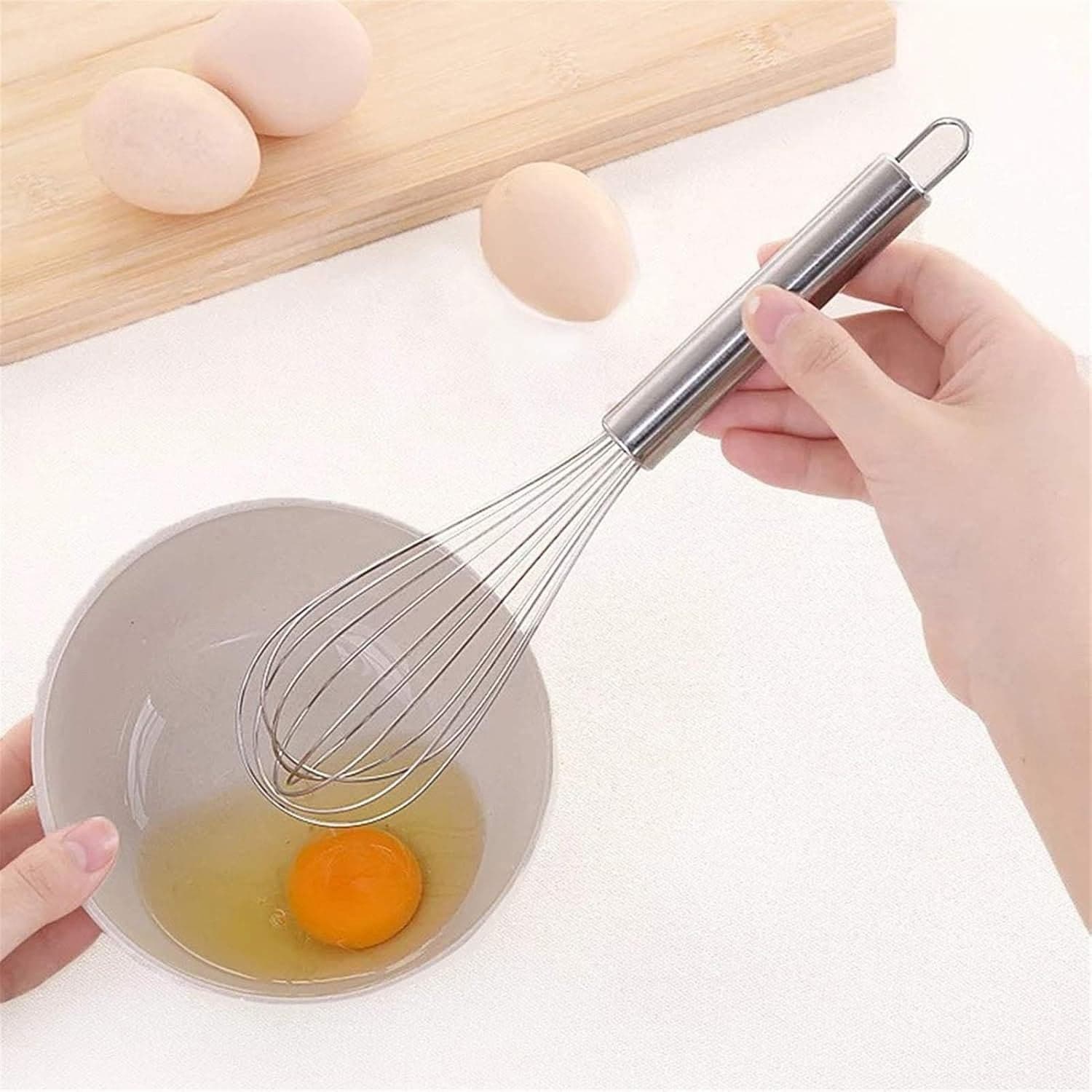 Medium Stainless Steel Balloon Whisk 24Cm 1 Pc thumbnail 3