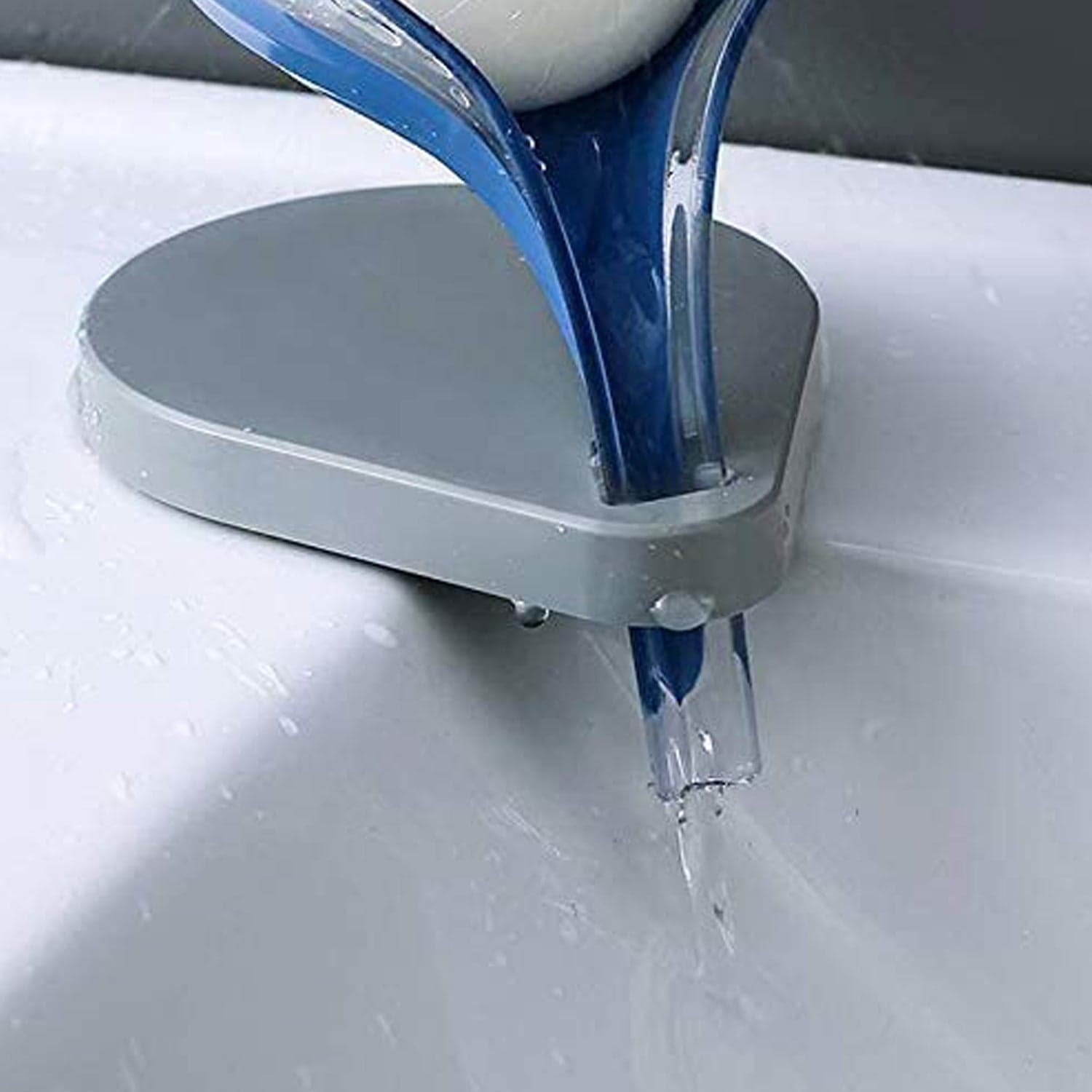 Soap Tray Self Draining Leaf Soap Box Storage Soap Box Rack Leaf Laundry Soap Box With Suction Cup thumbnail 5