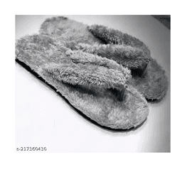 LifeO Winter Warm & Carpet Thong Strap Premium Faux Fur Flip-Flops and Slippers of Indoor & Outdoor for Women and Girls Flipflops & Slippers