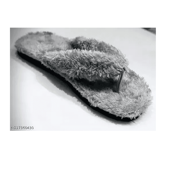 LifeO Winter Warm & Carpet Thong Strap Premium Faux Fur Flip-Flops and Slippers of Indoor & Outdoor for Women and Girls Flipflops & Slippers thumbnail 2