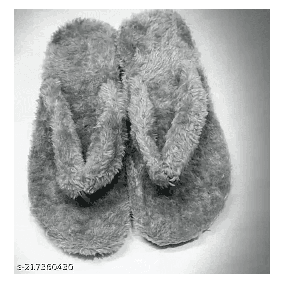 LifeO Winter Warm & Carpet Thong Strap Premium Faux Fur Flip-Flops and Slippers of Indoor & Outdoor for Women and Girls Flipflops & Slippers thumbnail 3