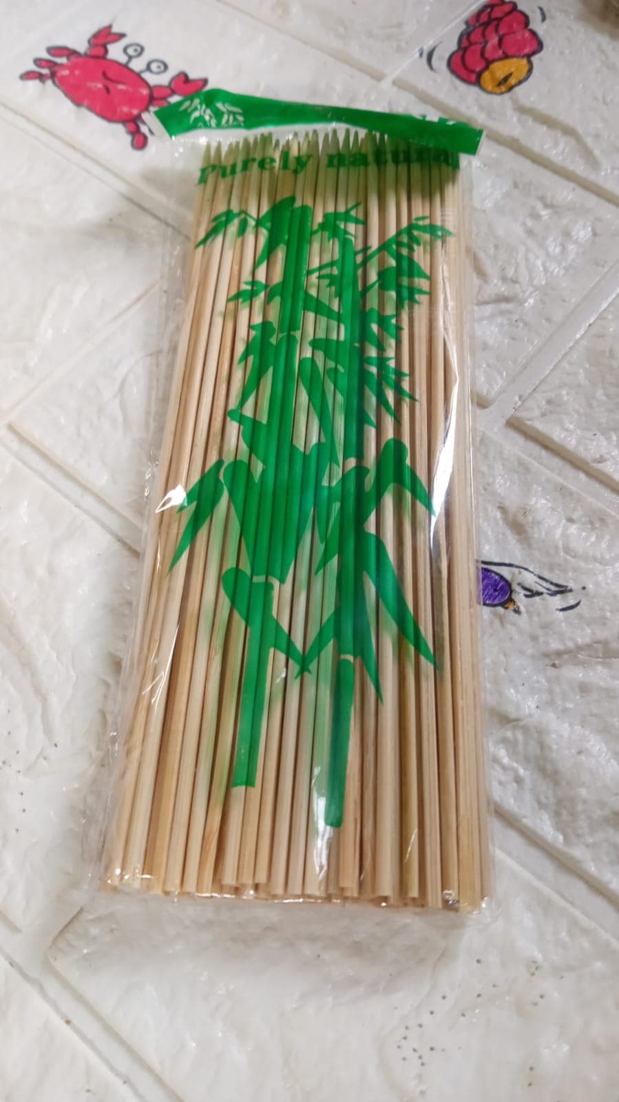 Camping Wooden Color Bamboo Bbq Skewers Of 20Cm Barbecue Shish Kabob Sticks For Fruit thumbnail 9