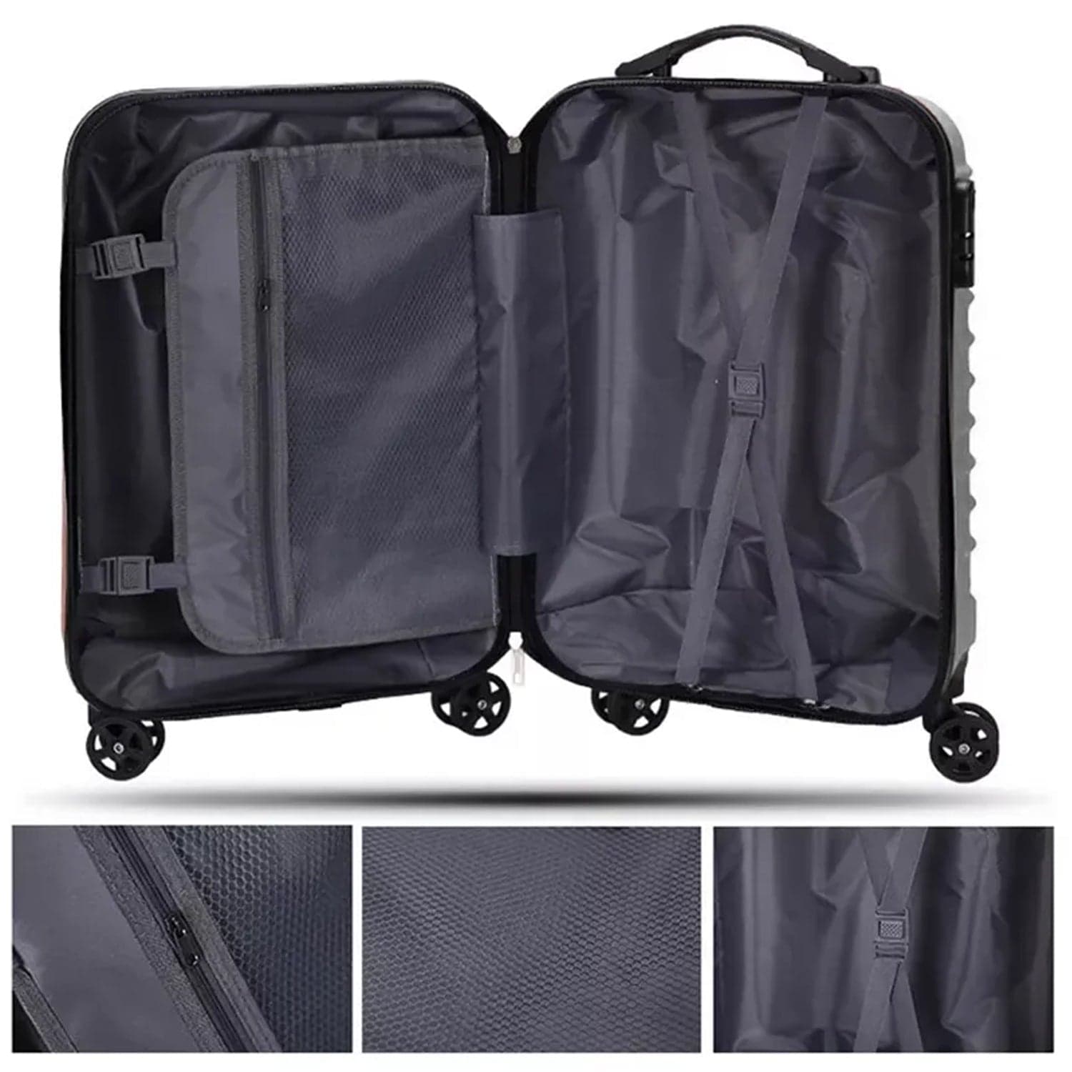Trolley Bag for Men & Women, Multi Color, Set of 2 (Big & Small) thumbnail 6
