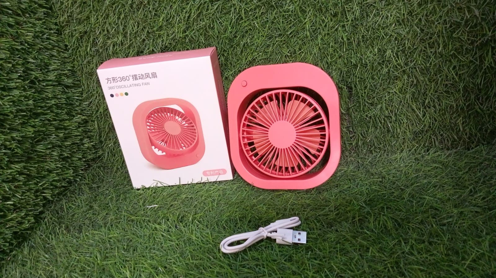 Portable Usb Fan - Rechargeable, 2-Speed 180° Rotating Quiet Personal Fan For Travel, Car, And Outdoors (Battery Not Included) thumbnail 10