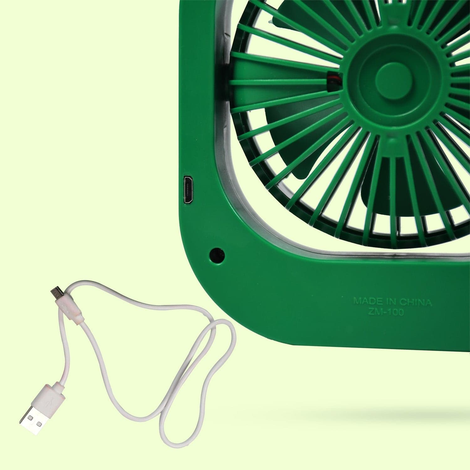 Portable Usb Fan - Rechargeable, 2-Speed 180° Rotating Quiet Personal Fan For Travel, Car, And Outdoors (Battery Not Included) thumbnail 9