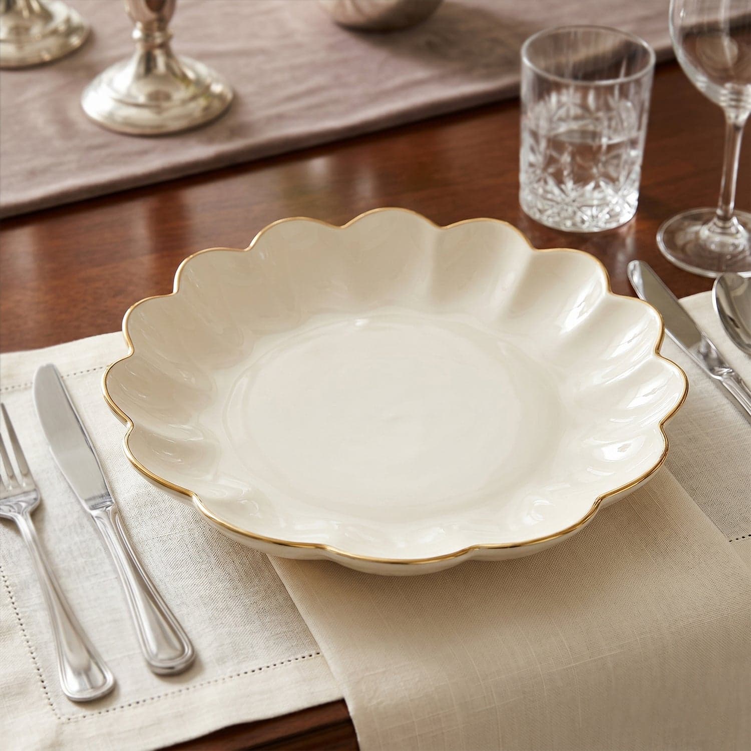 Lotus Flower Decorative Serving Tray the Elegant Snack & Dry Fruit Platter thumbnail 4