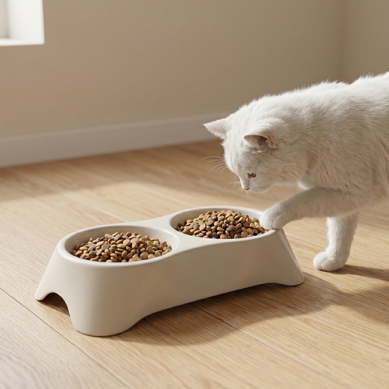 Pet Double Bowl Feeder the Anti-Slip Design for Easy Feeding thumbnail 3