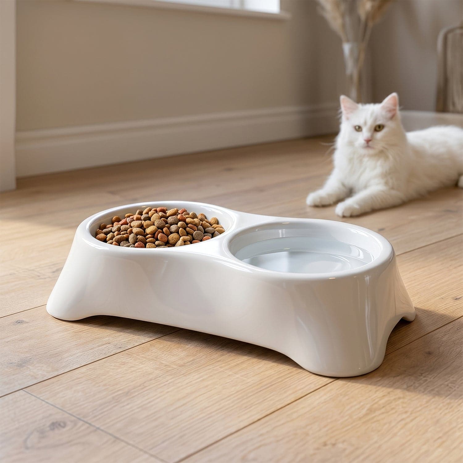 Pet Double Bowl Feeder the Anti-Slip Design for Easy Feeding thumbnail 4
