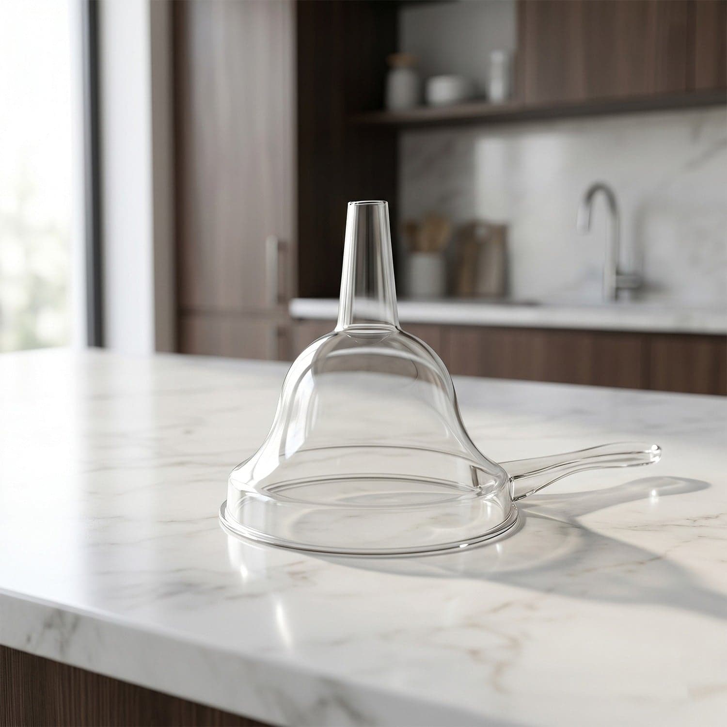 Kitchen Funnel with Handle the Spill-Free Wide Mouth Pouring Tool thumbnail 3