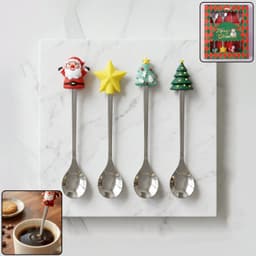 Golden Cartoon Spoon Set the Stylish & Durable Tableware for All