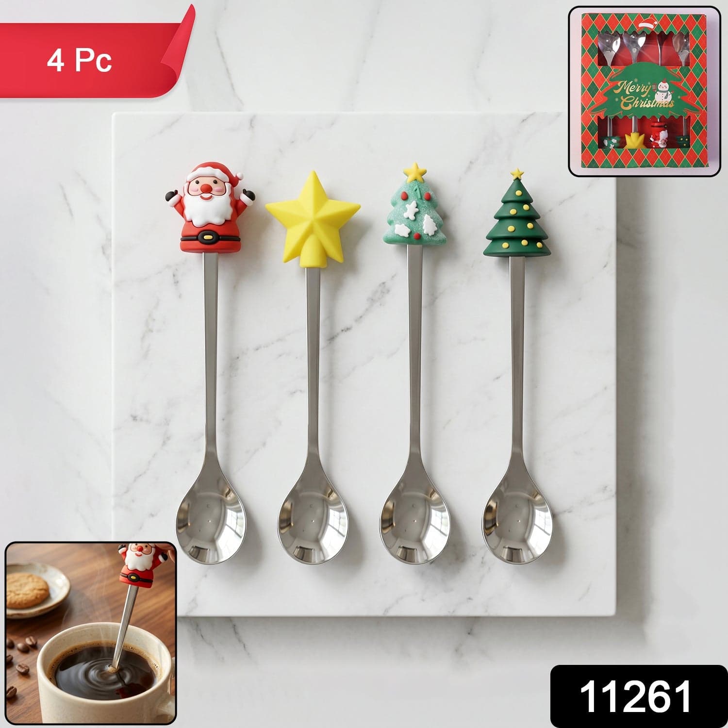 Golden Cartoon Spoon Set the Stylish & Durable Tableware for All thumbnail 2