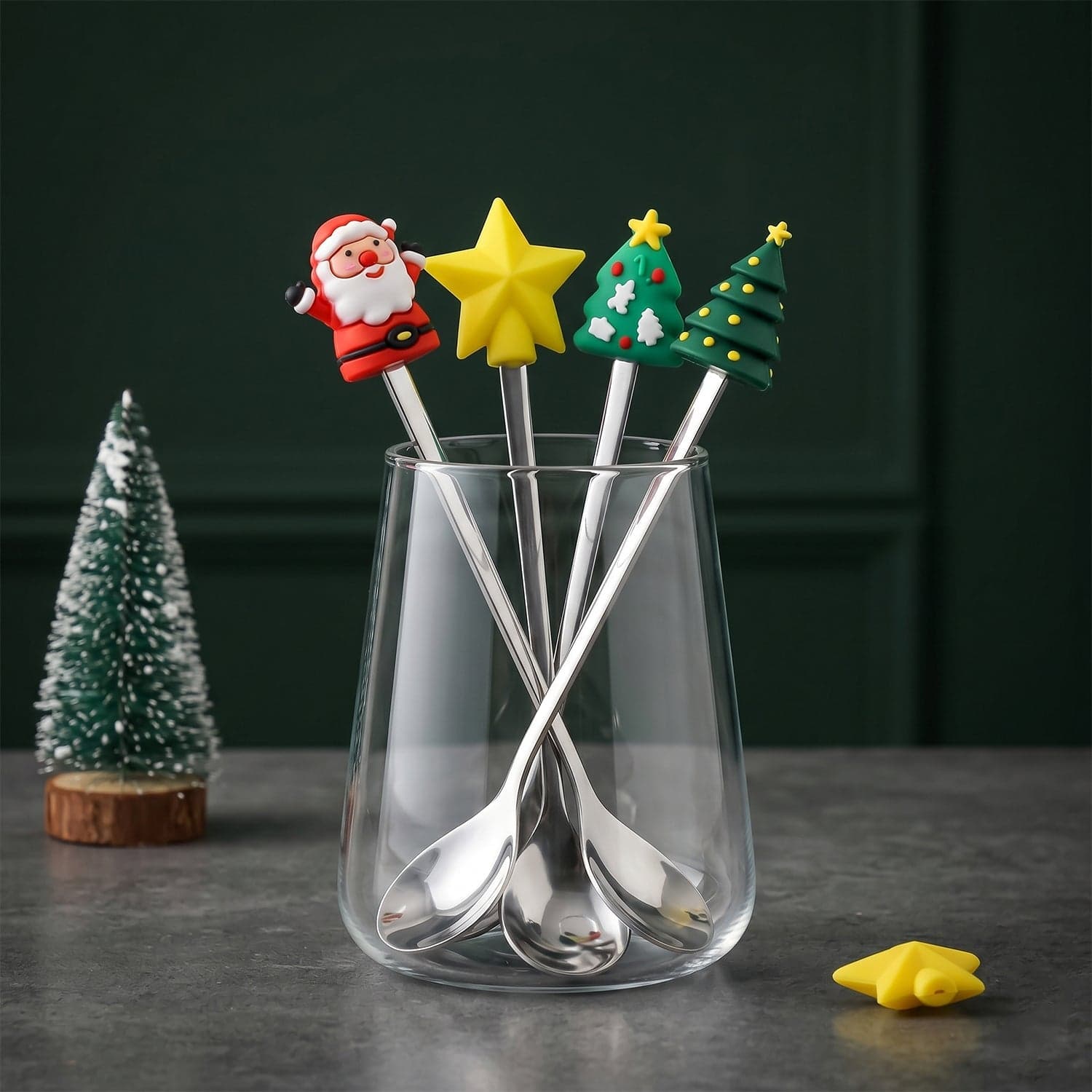 Golden Cartoon Spoon Set the Stylish & Durable Tableware for All thumbnail 7