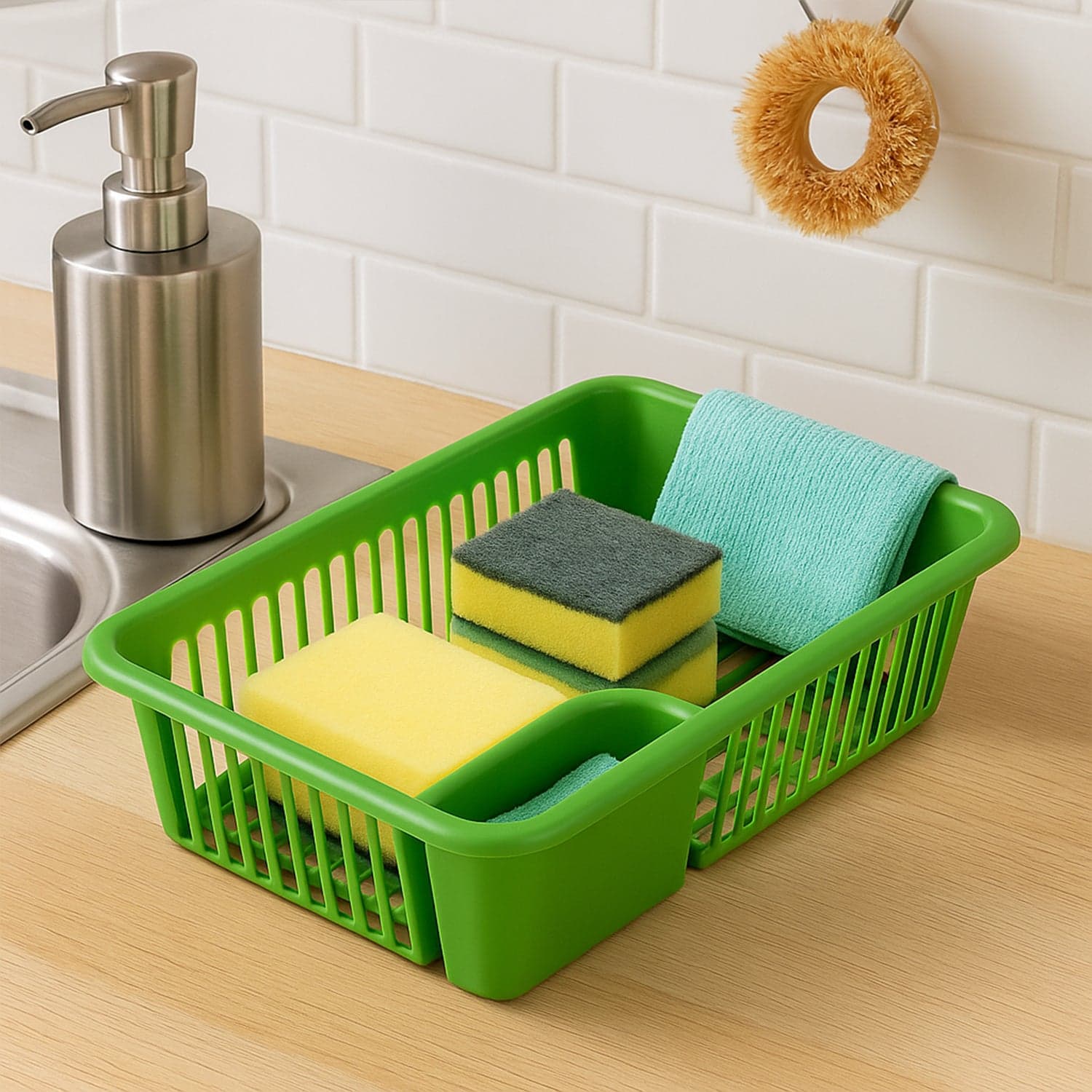 Multipurpose Plastic Kitchen Basket, Dish, Vegetables And Fruits Washing, Laundry Cloath Multipupose Organizer Basket (43X30 Cm) thumbnail 1