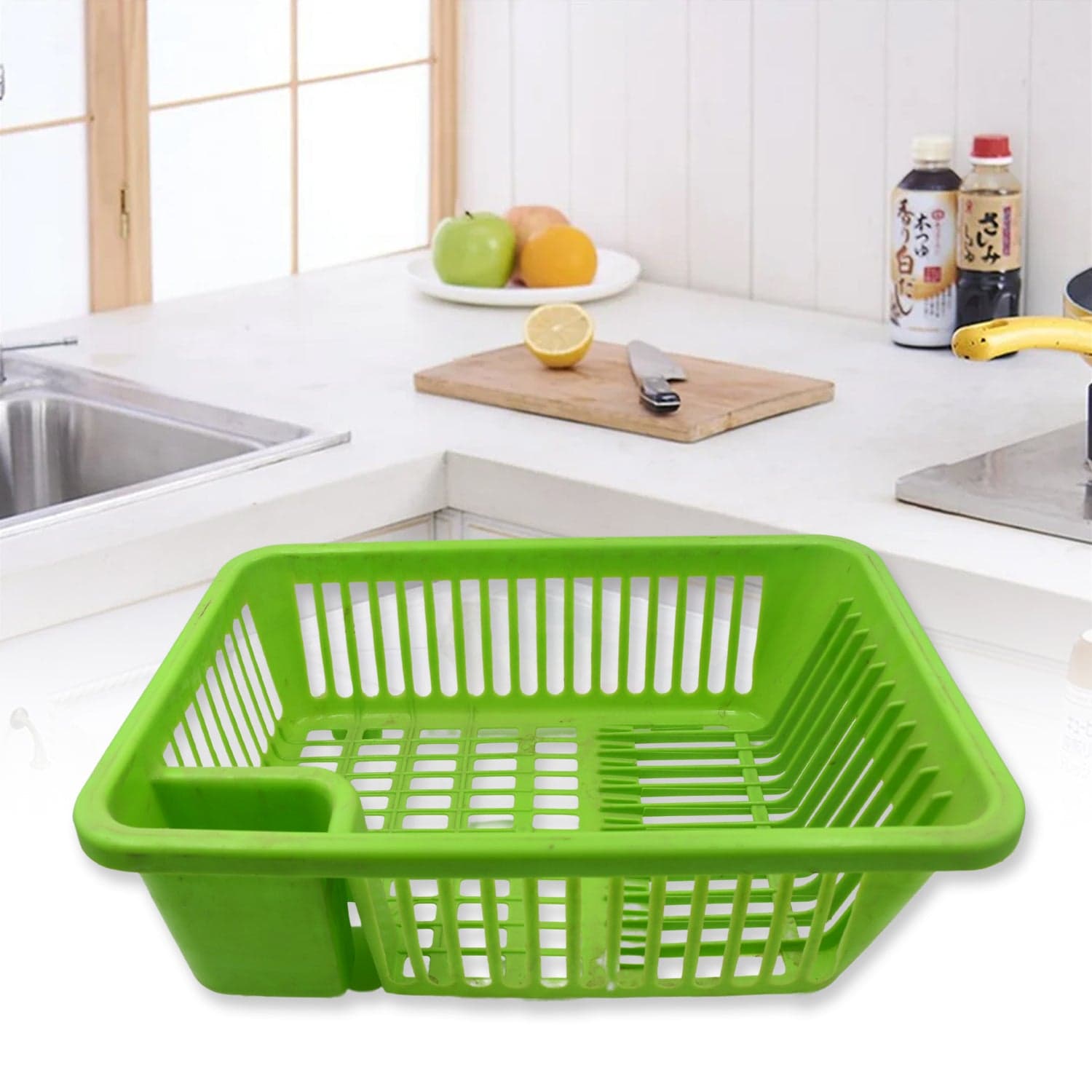 Multipurpose Plastic Kitchen Basket, Dish, Vegetables And Fruits Washing, Laundry Cloath Multipupose Organizer Basket (43X30 Cm) thumbnail 4