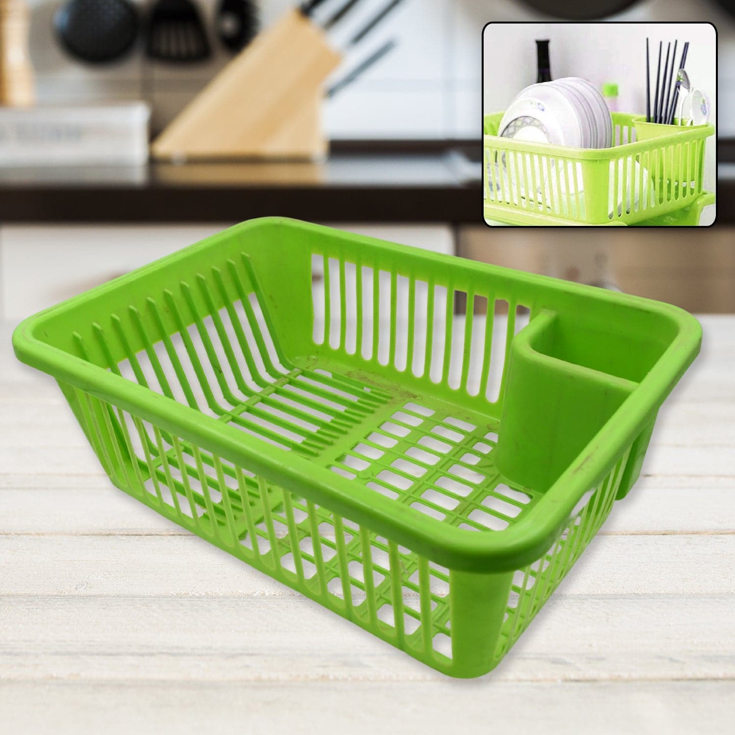Multipurpose Plastic Kitchen Basket, Dish, Vegetables And Fruits Washing, Laundry Cloath Multipupose Organizer Basket (43X30 Cm) thumbnail 5