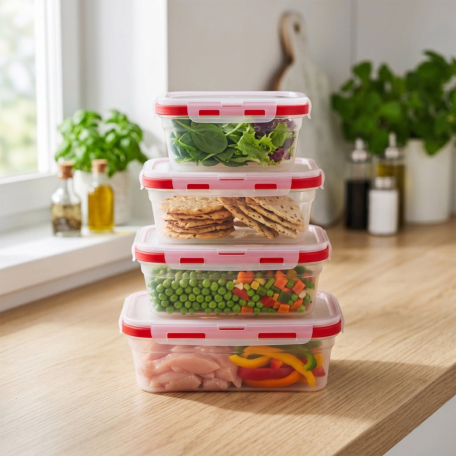 Collapsible Food Storage Container Set the Space-Saving & Airtight thumbnail 3