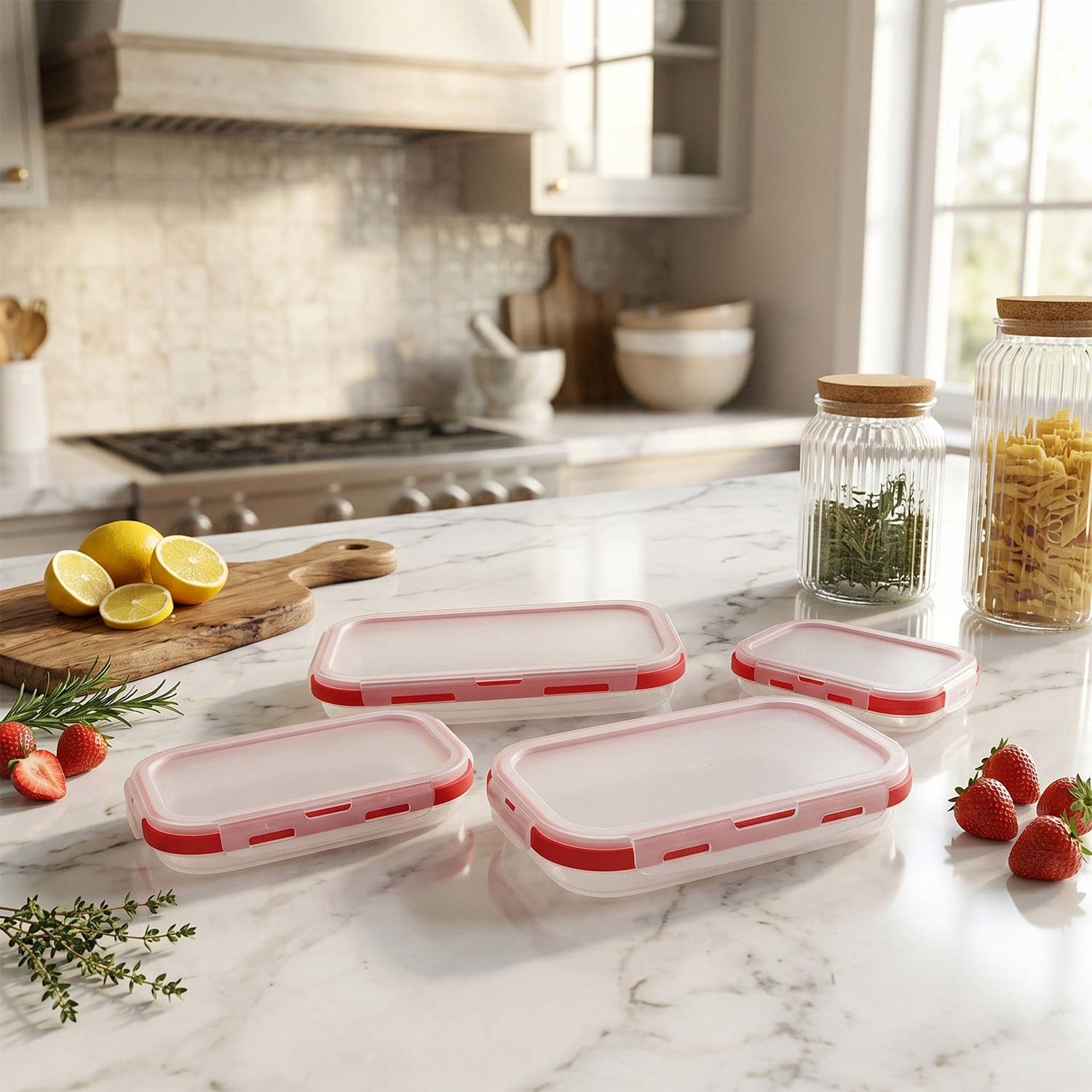 Collapsible Food Storage Container Set the Space-Saving & Airtight thumbnail 5