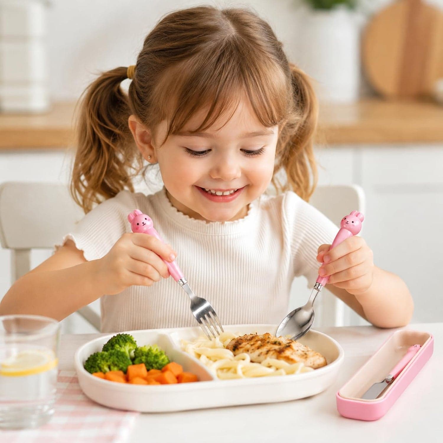 Kids Stainless Steel Cutlery Set the Safe, Durable & Portable thumbnail 5