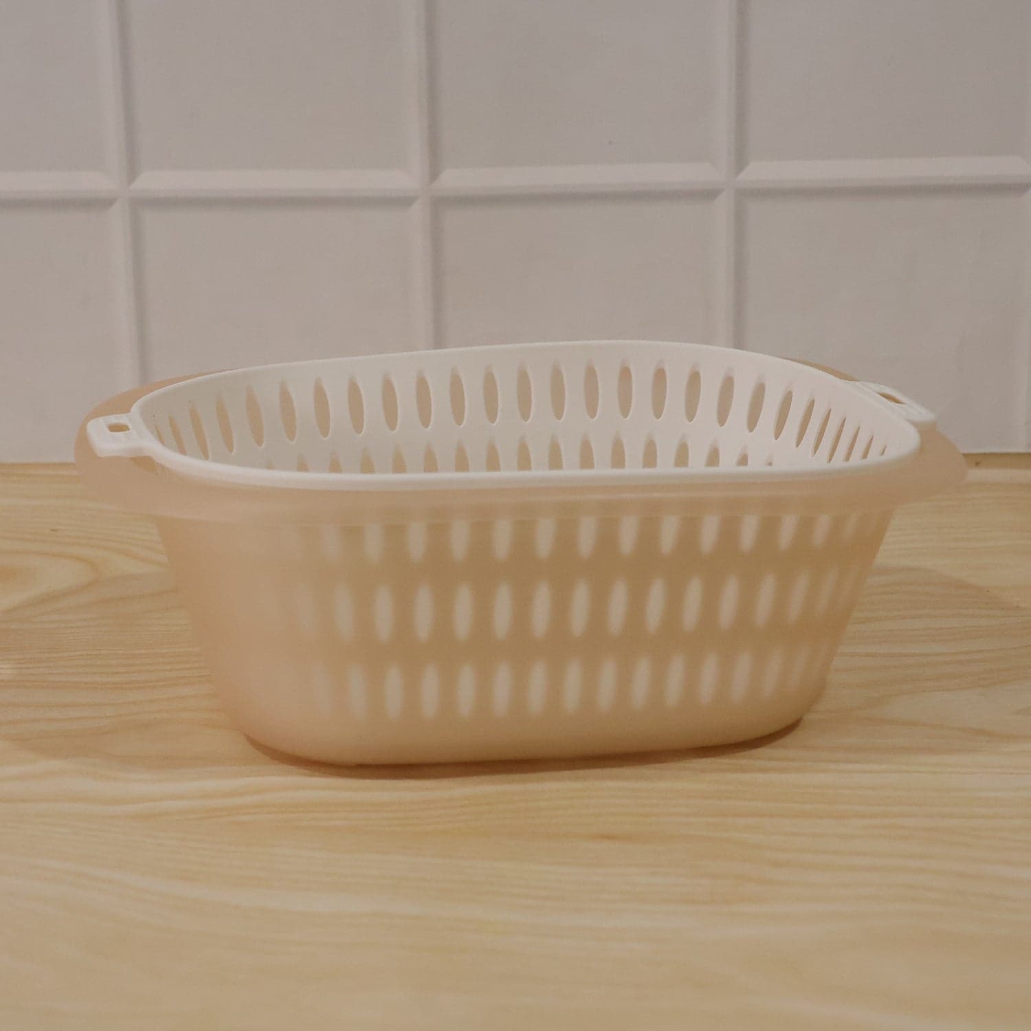 2 in 1 Plastic Double Drain Basket the Multi-Purpose Kitchen Tool thumbnail 9