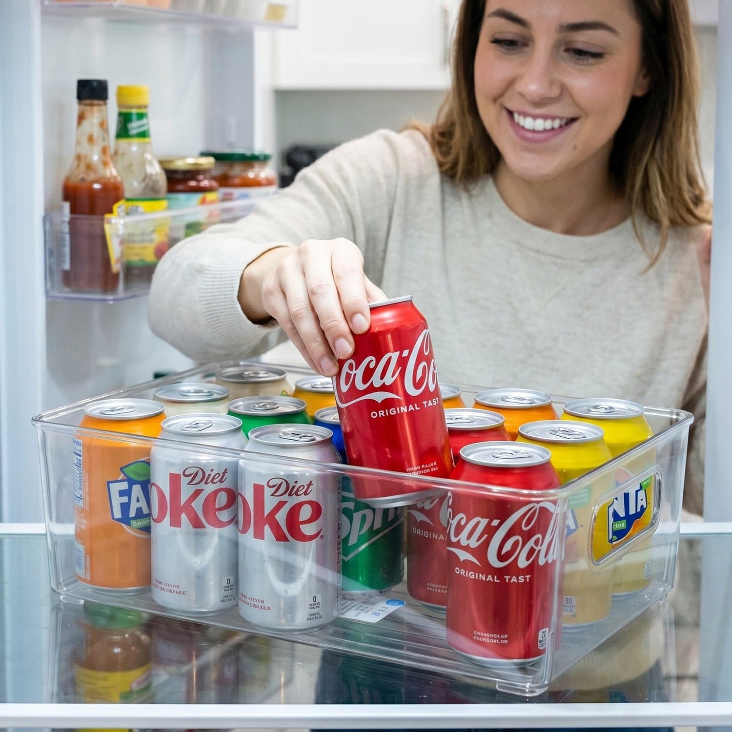 Plastic Storage Box Organizer with Handles the Clear & Space-saving thumbnail 7