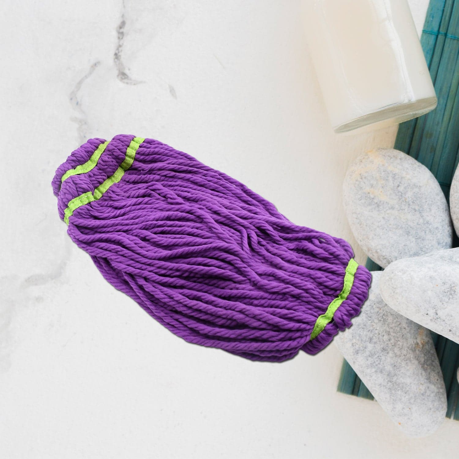 Microfiber Mop Head Refill Soft Cleaning Mop Head Microfiber Mop Absorbent Household Mop head ( 1 Pc ) thumbnail 1