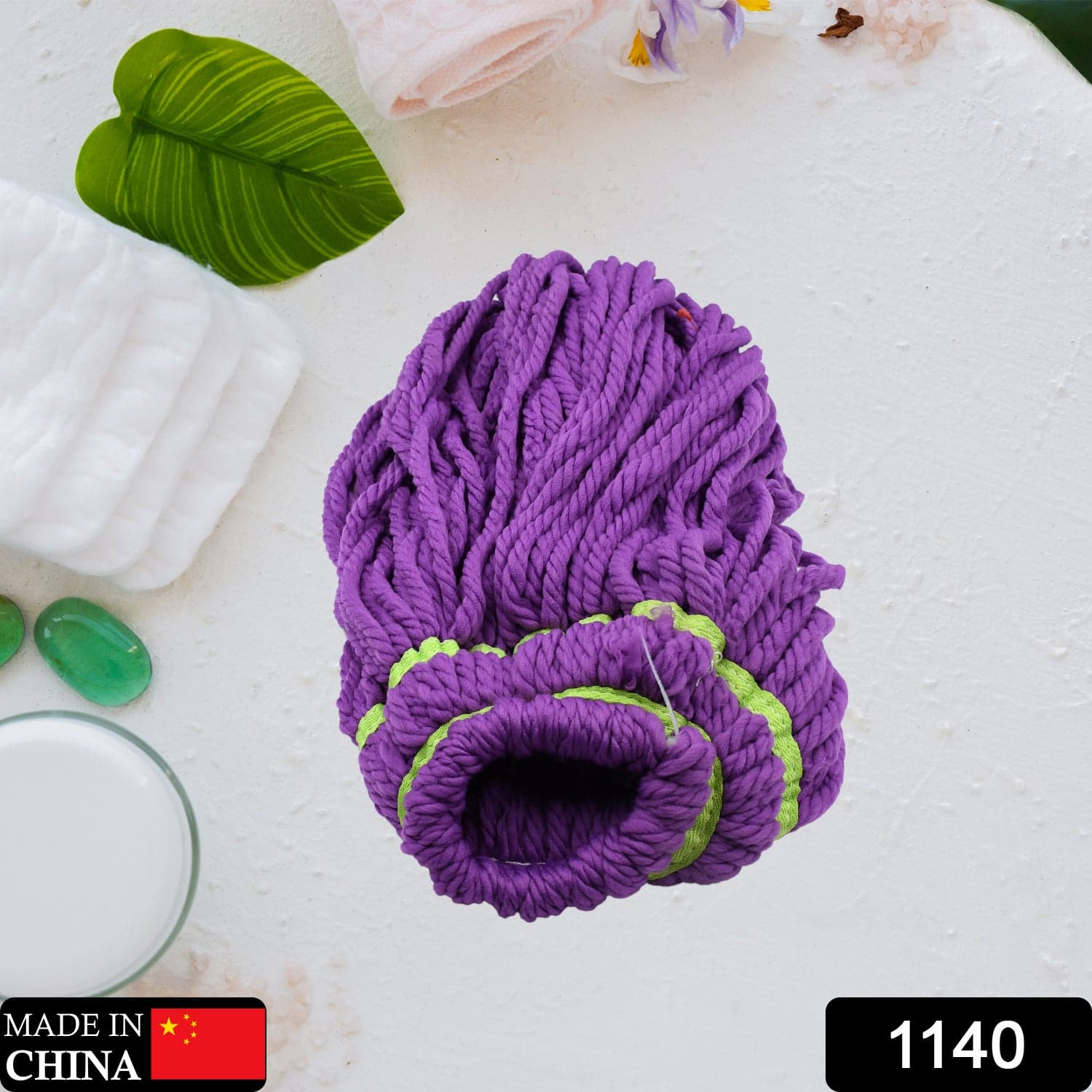 Microfiber Mop Head Refill Soft Cleaning Mop Head Microfiber Mop Absorbent Household Mop head ( 1 Pc ) thumbnail 2