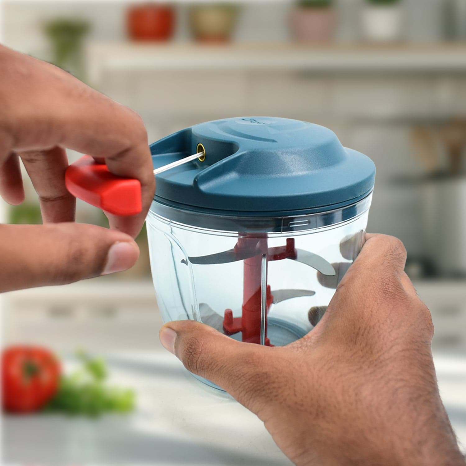 Apex Speed X Hand Powered Vegetable Chopper 1000 Ml thumbnail 5